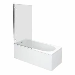 Nuie Square Hinged Barmby Shower Bath