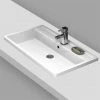 Nuie Tribute Square Inset Basin - 600 X 450mm -Nuie Sales Store Premier Tribute Square Counter Top Basin 600 x 450mm p