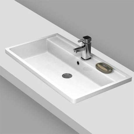 Nuie Tribute Square Inset Basin - 600 X 450mm 3 Nuie Tribute Square Inset Basin - 600 X 450mm