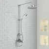 Nuie Victorian Exposed Valve Inc. Riser Kit, Diverter, 12 Inch Shower Rose + Handset -Nuie Sales Store Premier Victorian Exposed Valve w Rigid Riser Kit Diverter 12 Inch Shower Rose p
