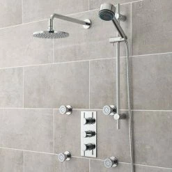 Nuie Quest Concealed Thermostatic Triple Shower Valve With Built-in Diverter -Nuie Sales Store QUEV56 detail1 460
