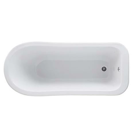 Nuie Kensington 1500 x 730mm Small Roll Top Slipper Bath inc. Chrome Legs Nuie Kensington 1500 X 730mm Small Roll Top Slipper Bath Inc. Chrome Legs -Nuie Sales Store RL1490 LEG SET C n d1 375 1