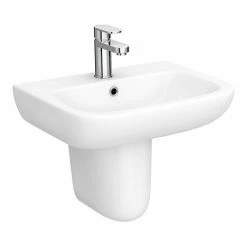 Nuie Sales Store 11 Nuie Renoir Compact Basin & Semi Pedestal - 1 Tap Hole