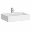 Nuie Rectangular Counter Top Ceramic Basin - 460 X 330mm -Nuie Sales Store Rectangular Counter Top Ceramic Basin BAS007 n p