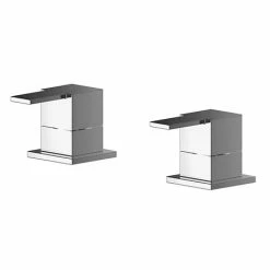 Nuie Sanford Chrome 3/4" Side Valves (Pair) - SAN308