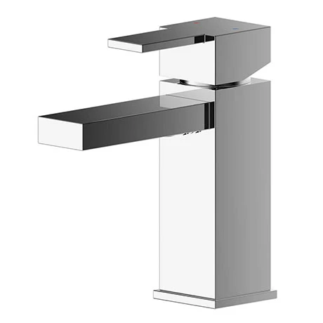 Nuie Sanford Chrome Mini Mono Basin Mixer With Push Button Waste - SAN315 3 Nuie Sanford Chrome Mini Mono Basin Mixer With Push Button Waste - SAN315