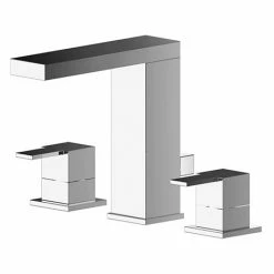 Nuie Sanford Chrome 3TH Basin Mixer With Pop-up Waste - SAN337