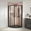 Nuie Pacific Black Profile Quadrant Shower Enclosure -Nuie Sales Store SQU8BP P