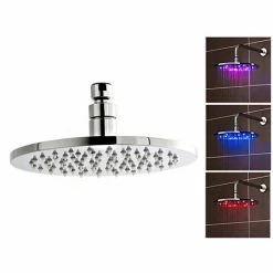 Nuie Sales Store 19 Nuie - 200mm Round LED Fixed Shower Head - STY069