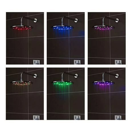 Nuie - 300mm Square LED Fixed Shower Head - STY072 5 Nuie - 300mm Square LED Fixed Shower Head - STY072 - Image 3