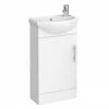 Nuie Sienna 420mm Vanity Unit (High Gloss White - Depth 200mm) -Nuie Sales Store Sienna 420mm Vanity Unit p