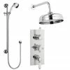 Nuie Traditional Concealed Shower Valve W. Slide Rail Kit & Wall Mounted Fixed Head 1 Nuie Traditional Concealed Shower Valve W. Slide Rail Kit & Wall Mounted Fixed Head -Nuie Sales Store Traditional Concealed Shower Valve SVP002 p