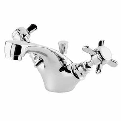 Nuie Traditional Mono Basin Mixer Tap Inc Pop-Up Waste - Chrome - IJ345
