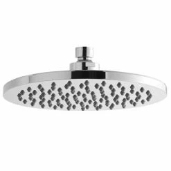 Nuie 200mm Round Fixed Shower Head - Chrome - HEAD49