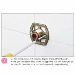 Nuie Fast-Fit Bracket For Bar Thermostats - A315 9 Nuie Fast-Fit Bracket For Bar Thermostats - A315 -Nuie Sales Store Ultra Chrome Wall Mounted Fixings A315 2 375