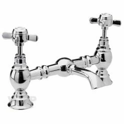 Nuie Luxury Beaumont Bridge Basin Mixer - Chrome - I315X
