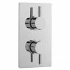 Nuie Quest Rectangular Concealed Thermostatic Twin Shower Valve - QUEV51 2 Nuie Quest Rectangular Concealed Thermostatic Twin Shower Valve - QUEV51 -Nuie Sales Store Ultra Quest Rectangular Concealed Thermostatic Twin Shower Valve QUEV51 p