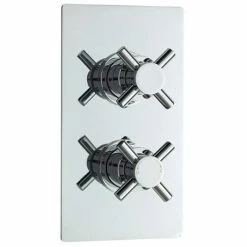 Nuie Series 1 Twin Concealed Thermostatic Shower Valve - Chrome - JTY306