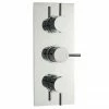 Nuie Quest Triple Concealed Thermostatic Shower Valve - Chrome - JTY314