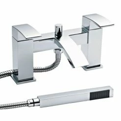 Nuie Vibe Sinclair Bath Shower Mixer With Shower Kit + Wall Bracket - TSI304