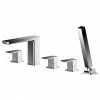 Nuie Windon Chrome Deck Mounted 5TH Bath Shower Mixer - WIN314 -Nuie Sales Store WIN314 P