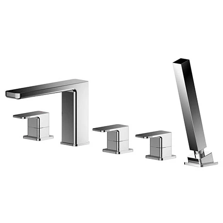 Nuie Windon Chrome Deck Mounted 5TH Bath Shower Mixer - WIN314 3 Nuie Windon Chrome Deck Mounted 5TH Bath Shower Mixer - WIN314