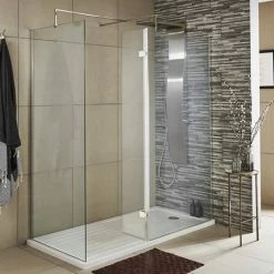 Nuie Wetroom Screen + Square Support Arm (Various Sizes) -Nuie Sales Store WRSC nd2 460