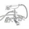 Nuie Viscount Range Bath Shower Mixer With Small Handset - Chrome - X384 -Nuie Sales Store X384 n p