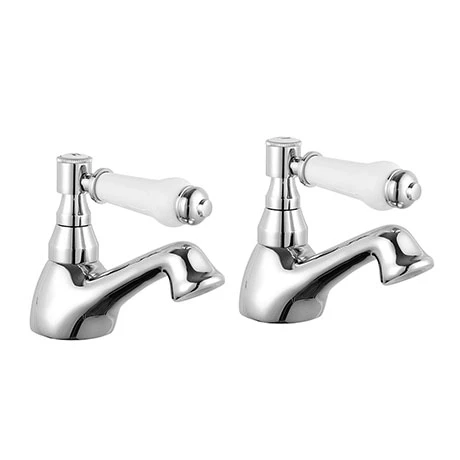 Nuie Traditional Bloomsbury Basin Taps - Chrome - XM301 3 Nuie Traditional Bloomsbury Basin Taps - Chrome - XM301